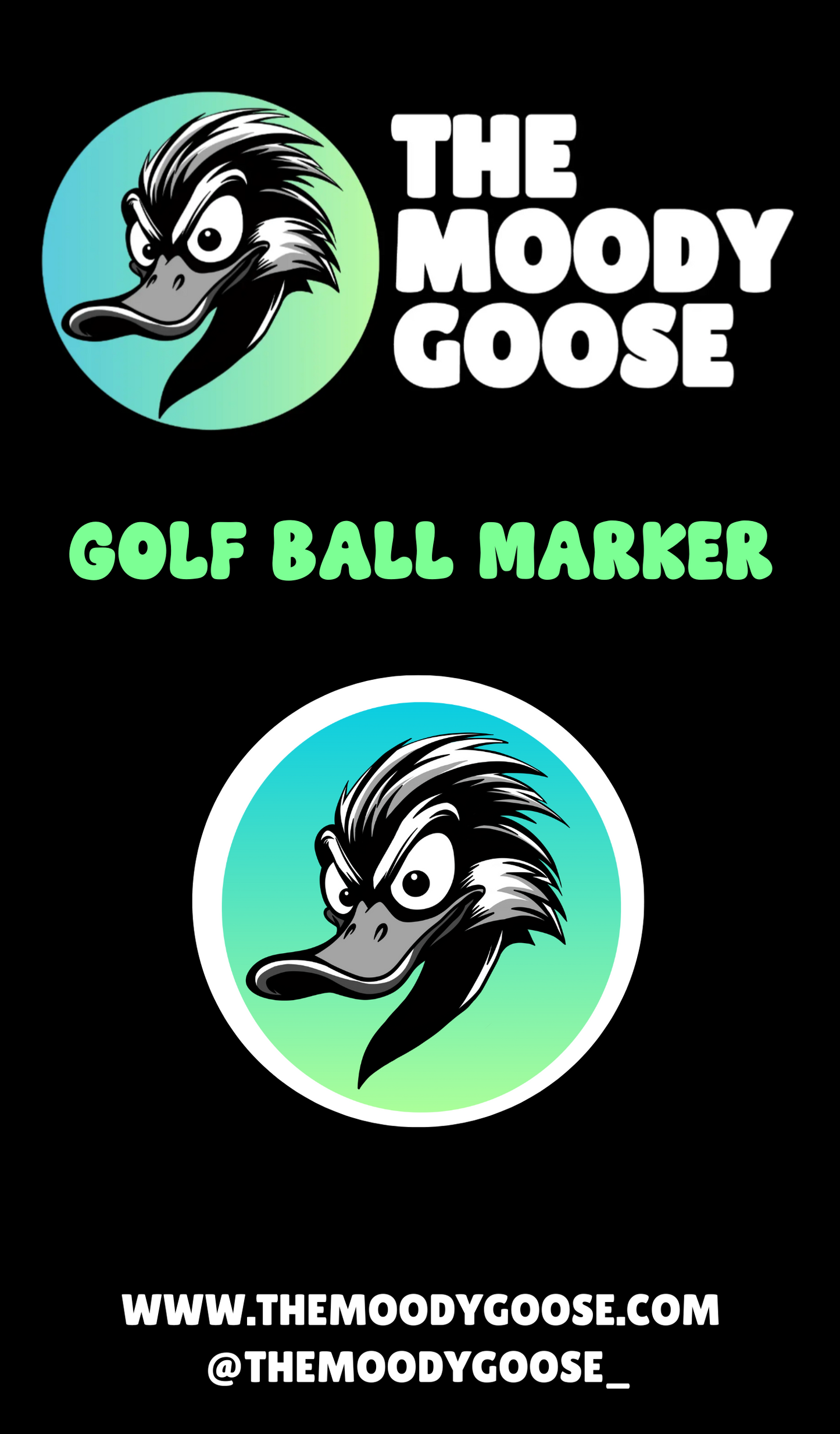 MOODY GOOSE LOGO - BALL MARKER
