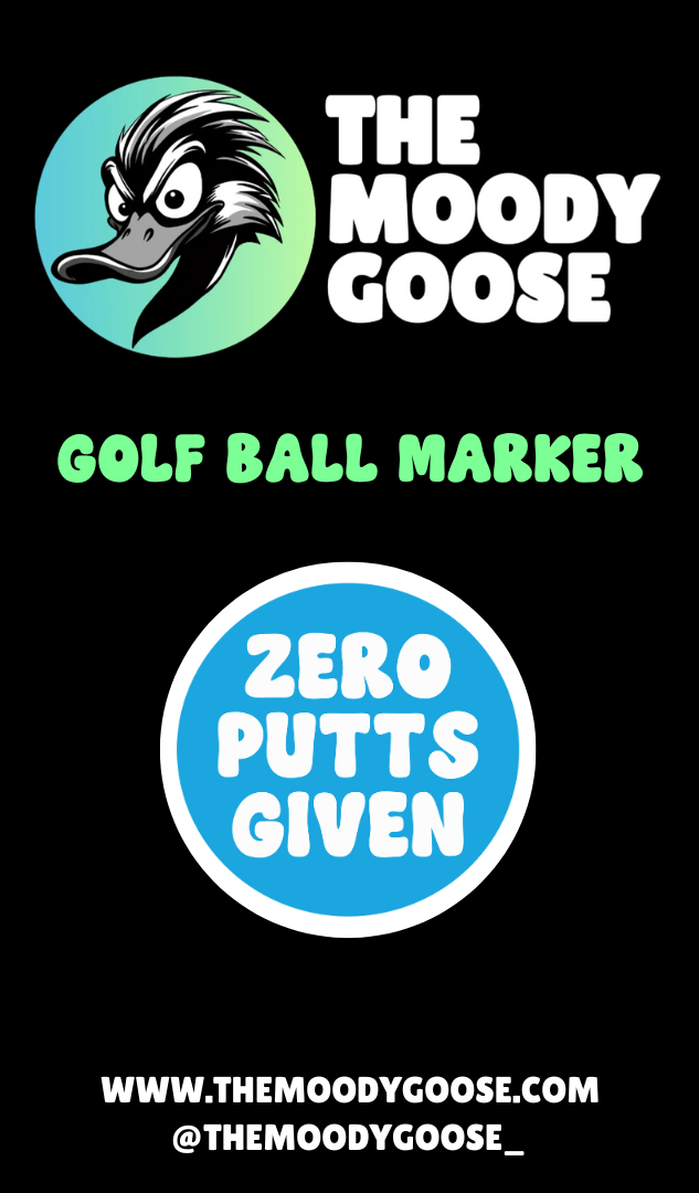 ZERO PUTTS GIVEN (BLUE) - BALL MARKER
