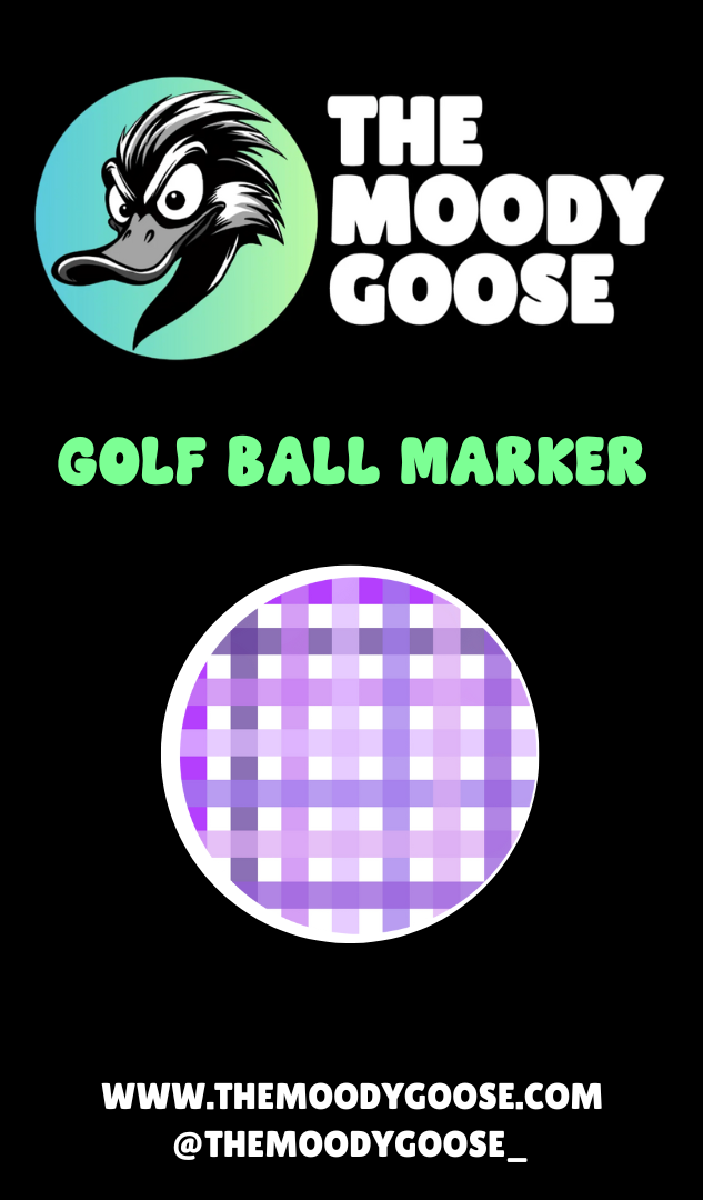 PURPLE PLAID - BALL MARKER
