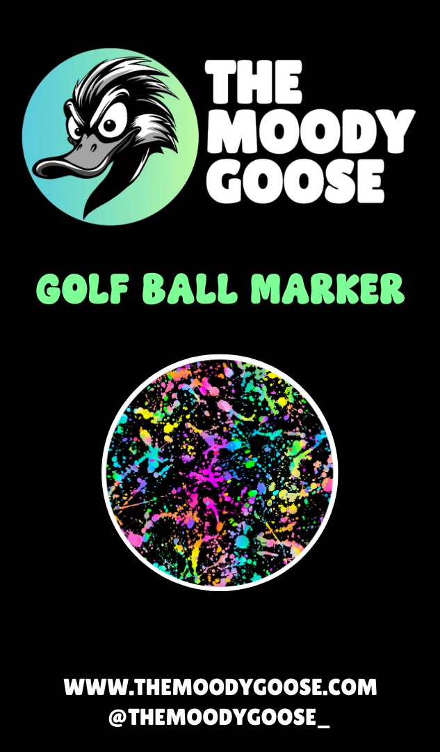 BLACK SPLATTER PAINT - BALL MARKER