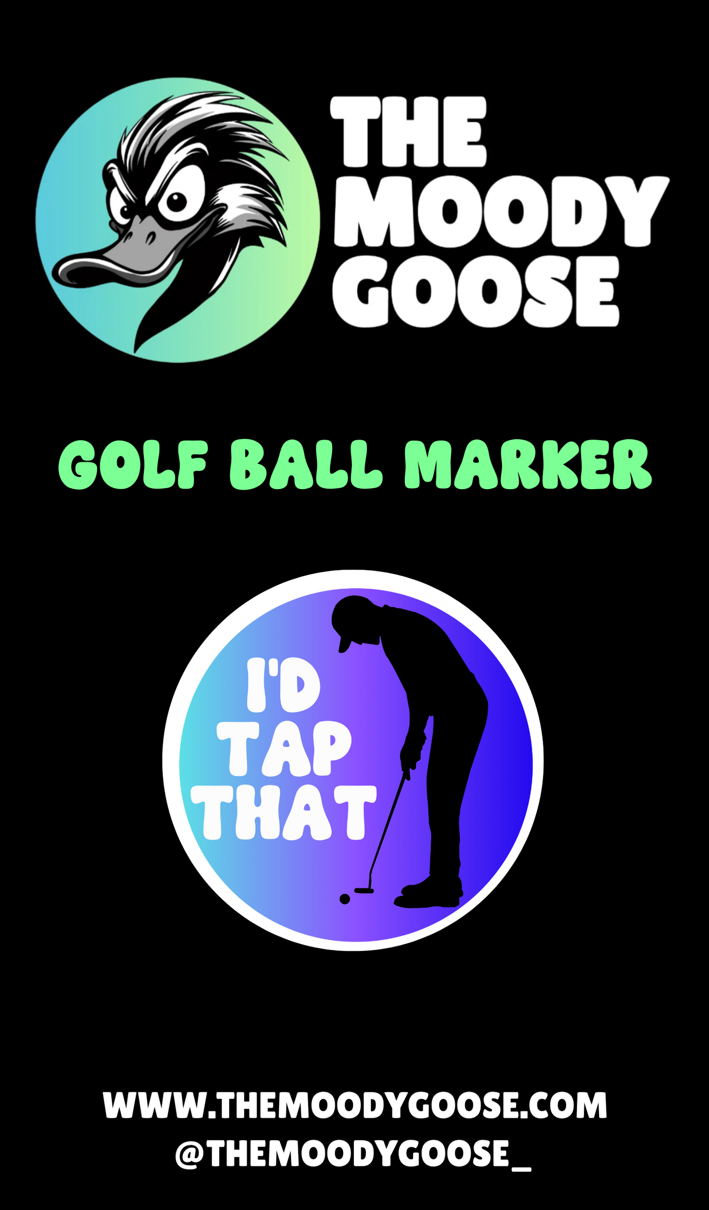 I'D TAP THAT (PURPLE/BLUE OMBRE)- BALL MARKER