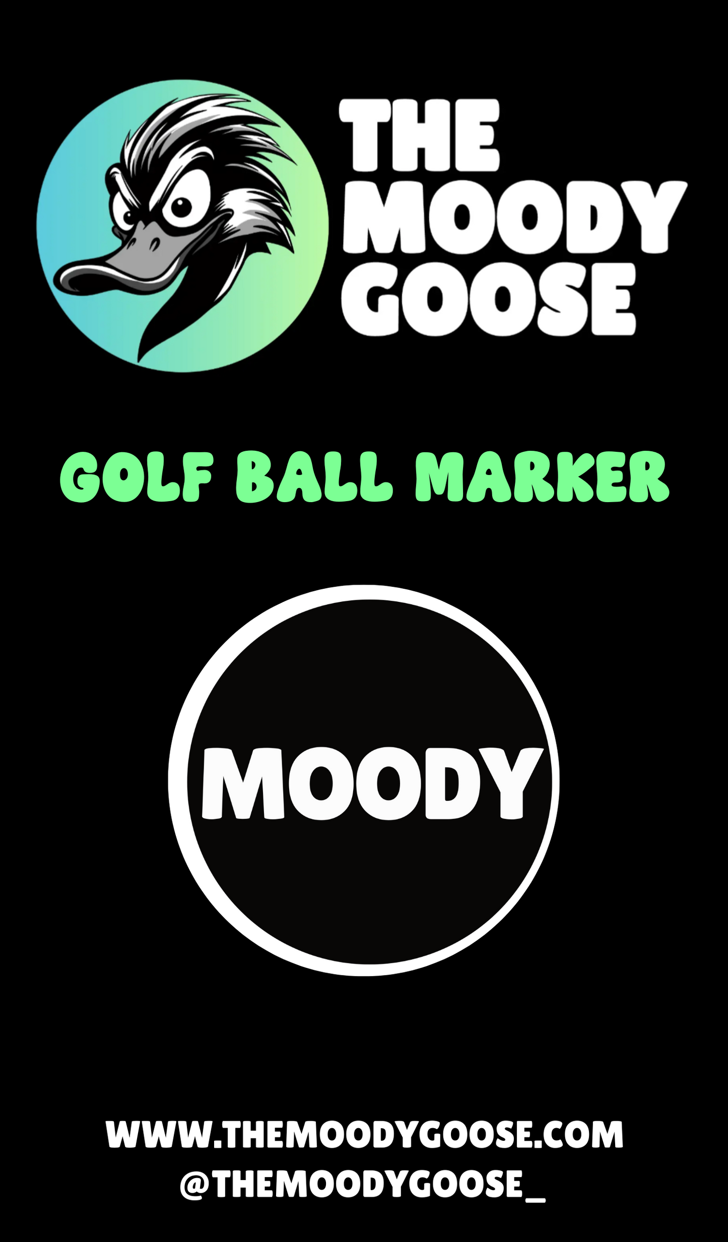 MOODY (BLACK) - BALL MARKER