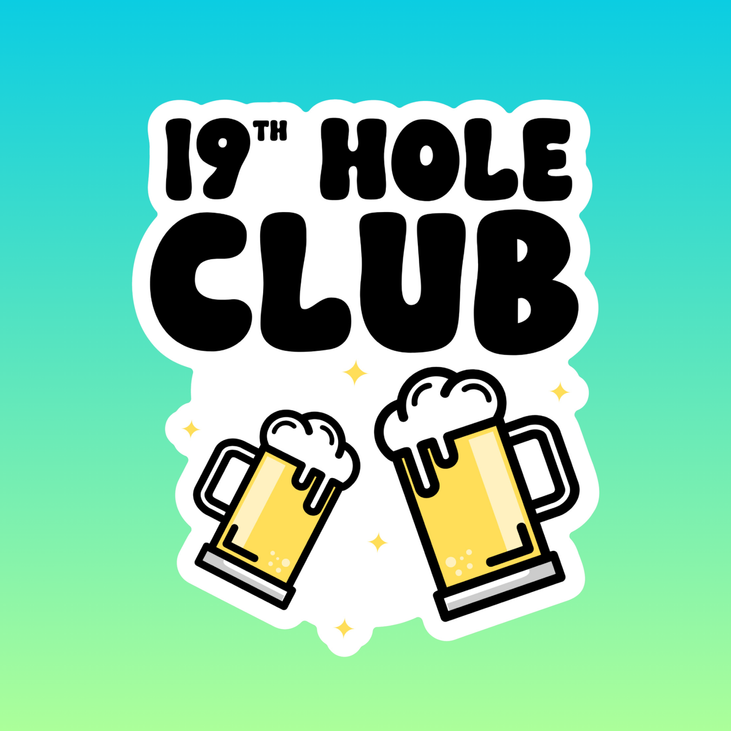 19TH HOLE CLUB - STICKERC